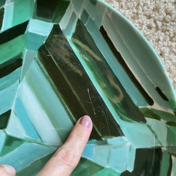 Ashley Longshore Emerald Gem Porcelain Plates - Picture 15 of 15